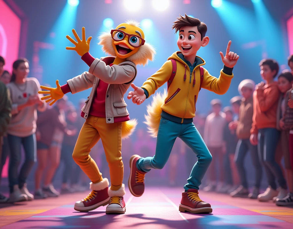 Quackity baila con Fernanfloo