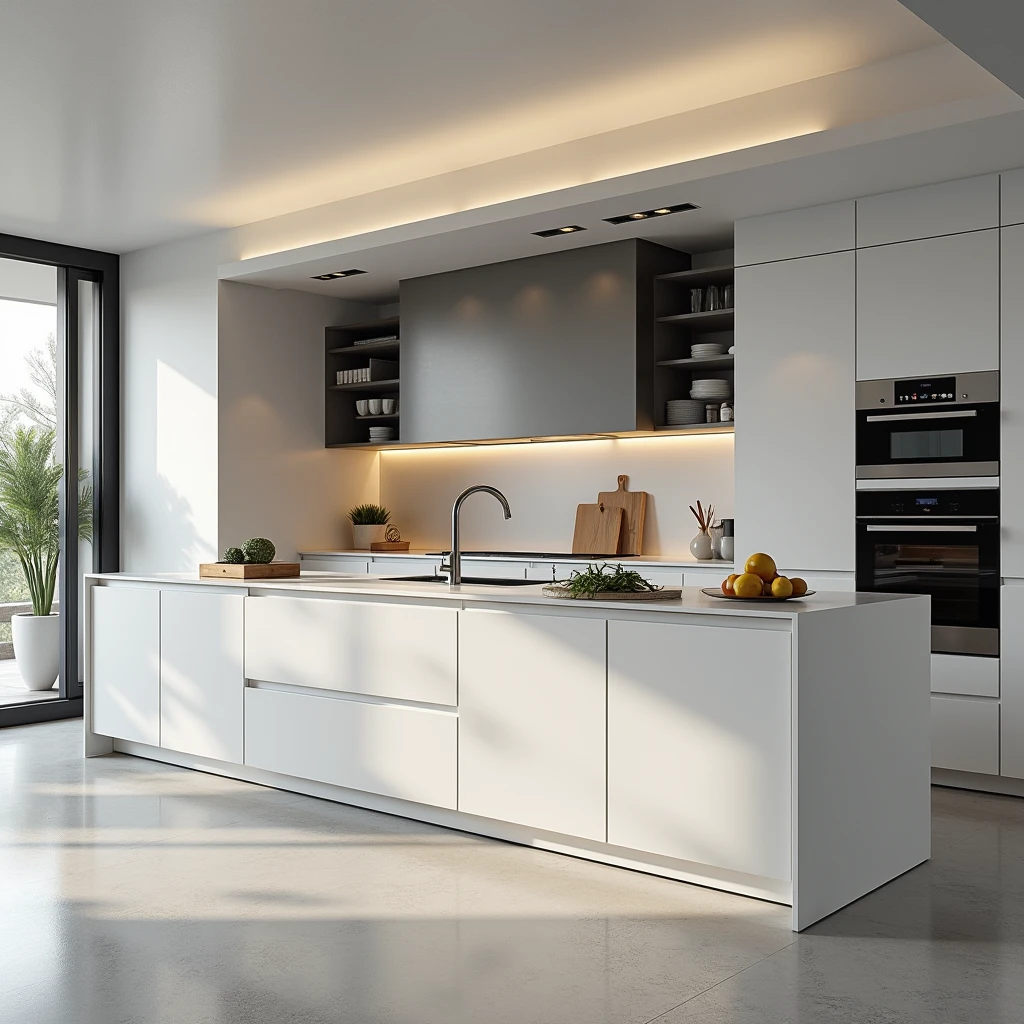 Modern kitchen ,ultra-realistic , 8k