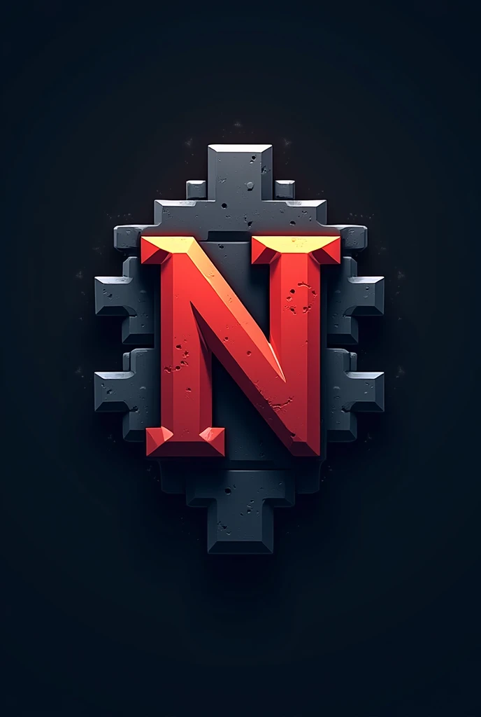 Logo for a minecraft server with the letter n