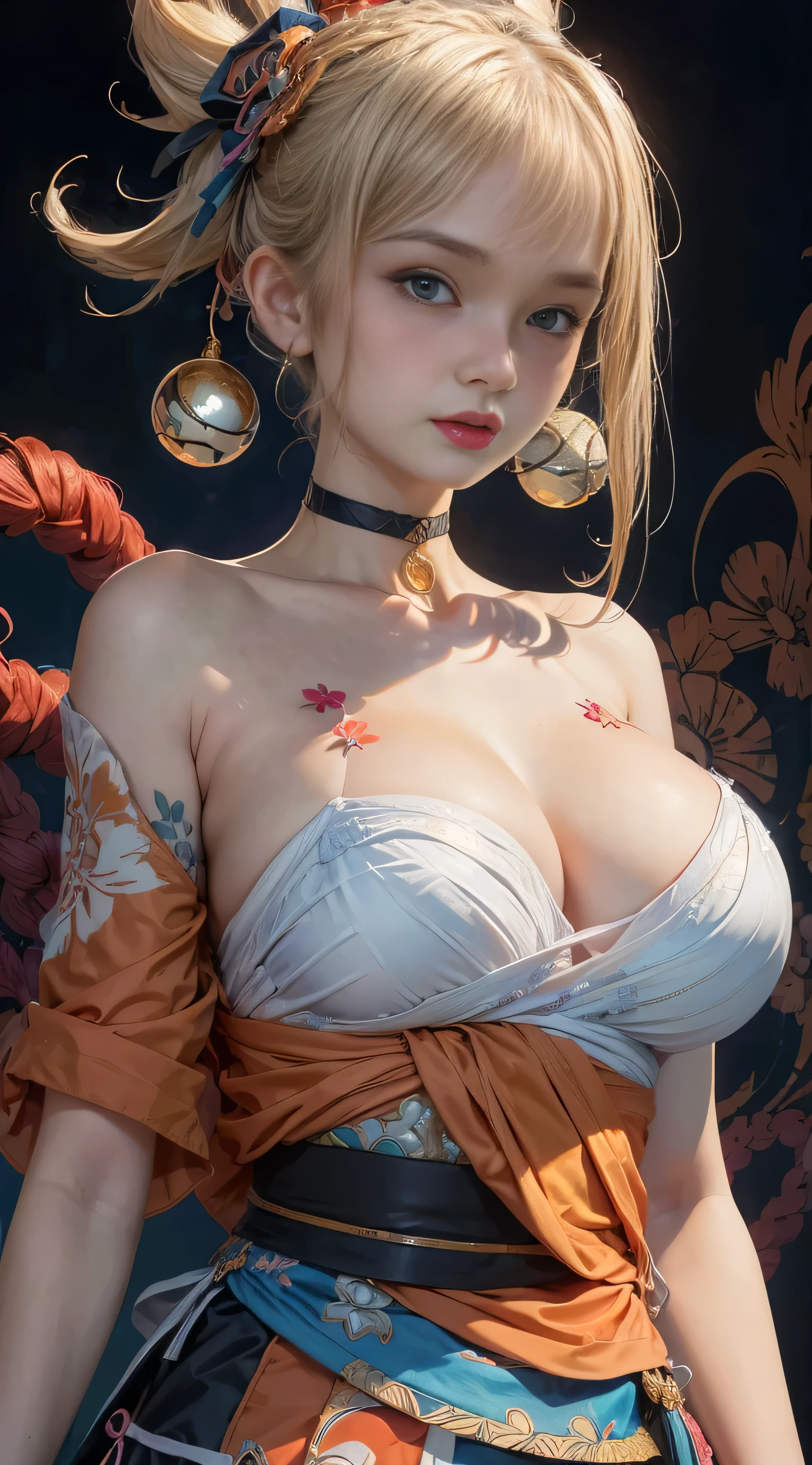 (masterpiece, top quality, best quality, official art, beautiful and aesthetic:1.2), (beautiful face),
extremely detailed,fractal art,colorful,highest detailed,zentangle,(abstract background:1.5)
(1girl:1.3), bright eyes, huge breast, (yoimiyadef)