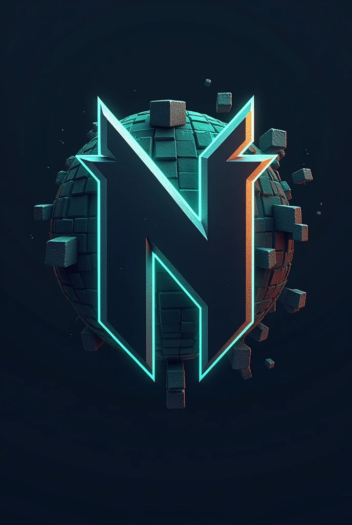 Logo for a minecraft server with the letter n