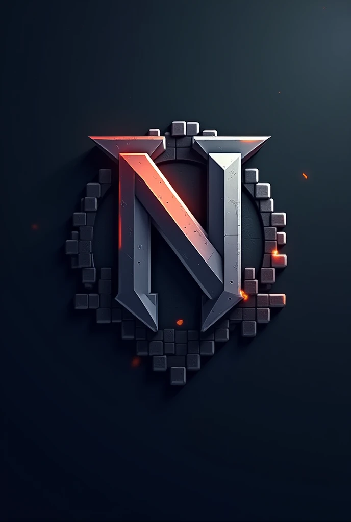 Logo for a minecraft server with the letter n