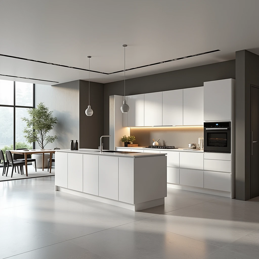 Modern kitchen ,ultra-realistic , 8k
