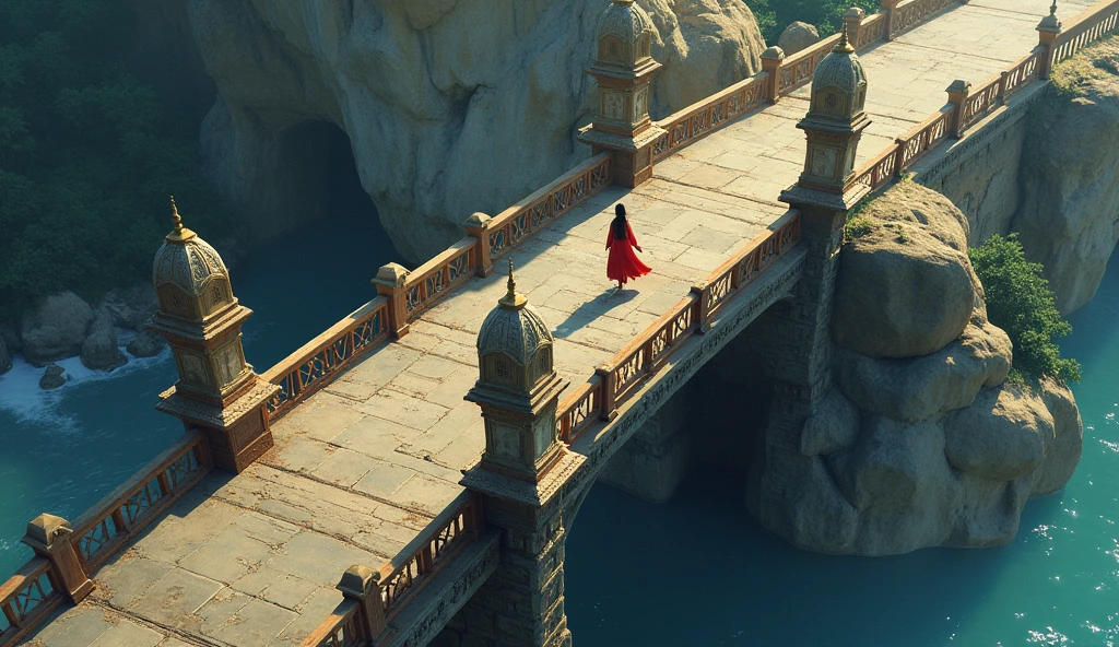 A bridge between worlds, Gorgeous, close up, detail, Clear focus, elegant, Very detailed, illustration, complex, beautiful, Pop Art Station, pixiv, The art of math, author:jordan grimmer 和 greg rutkowski, WLOP, Studio Ghibli,