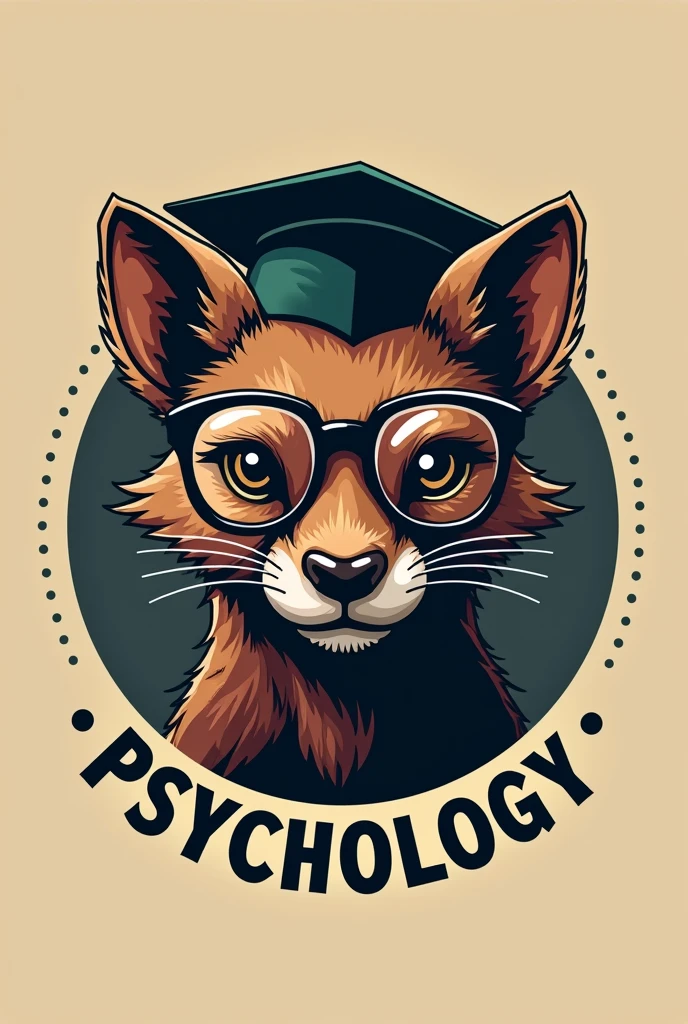 Create an academic Psychology logo with the Tasmania character