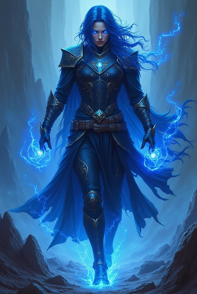 fantchar, a powerful skeletal mage woman with lightning crackling around her standing in a dungeon crypt, beautiful, runes, symbols, glowing, realistic, highly detailed, intricate