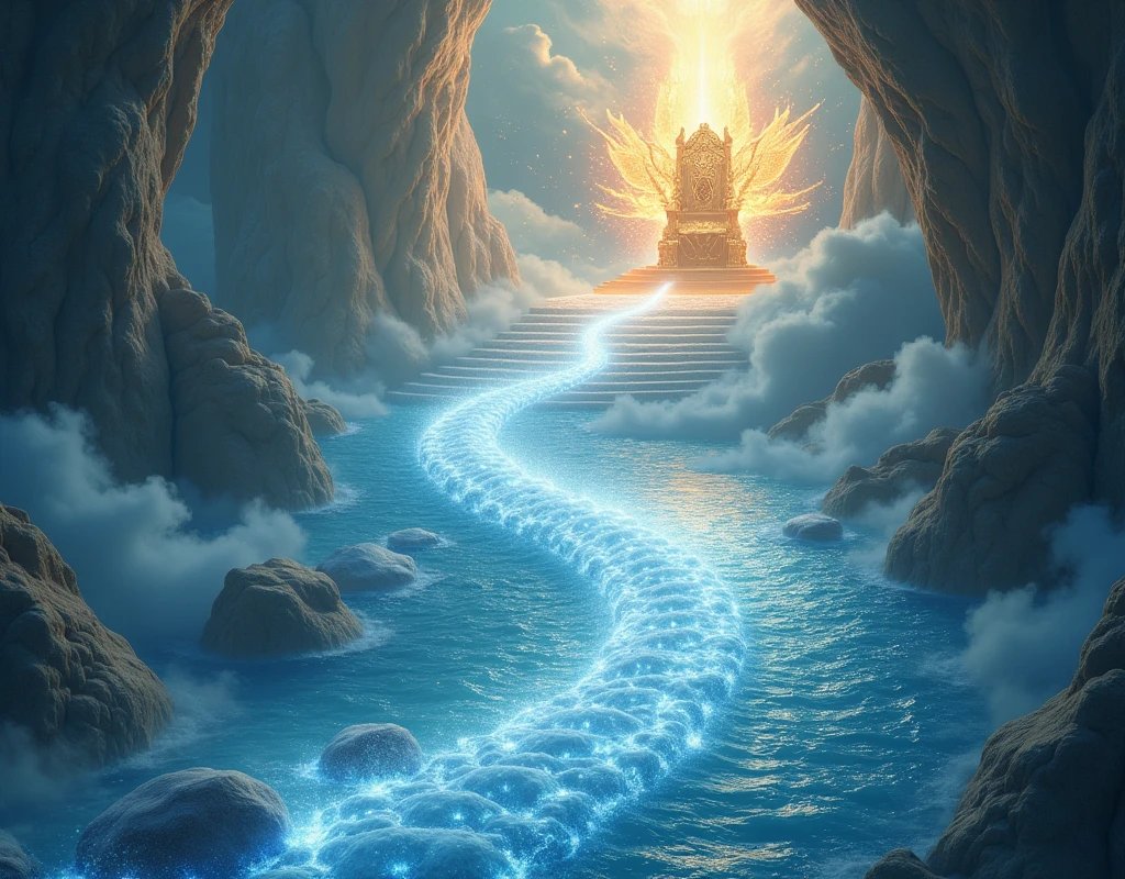 A river flowing from the throne of god