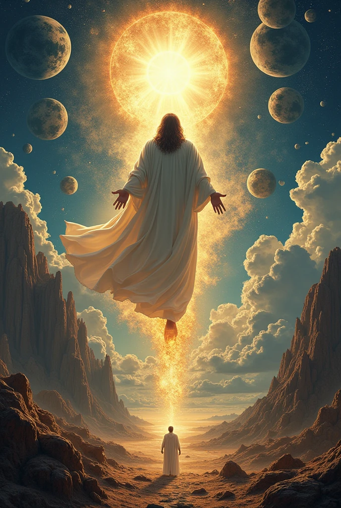 Drawing of what God did in the six days