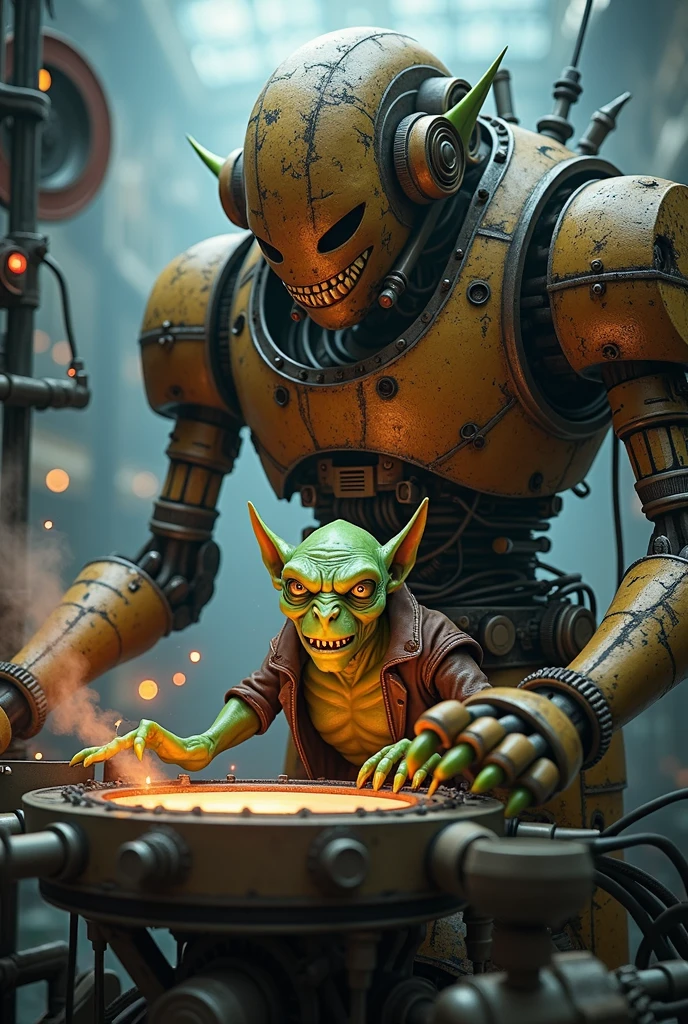 Goblin inside a robot, goblin dentro do blitzcrank