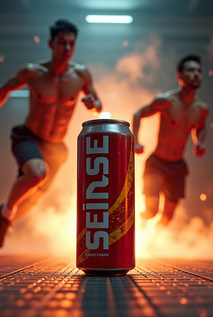 The video of an advertisement for my brand of energy drink called " SEINSE" in can. Cela se passe dans un tatami.