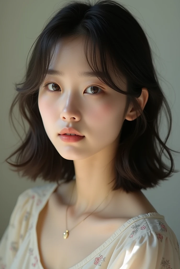 Generate a realistic photo of a teenage Korean girl