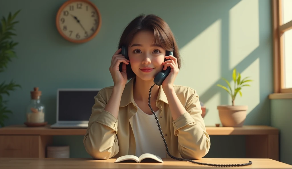 "I just came to talk on the phone
