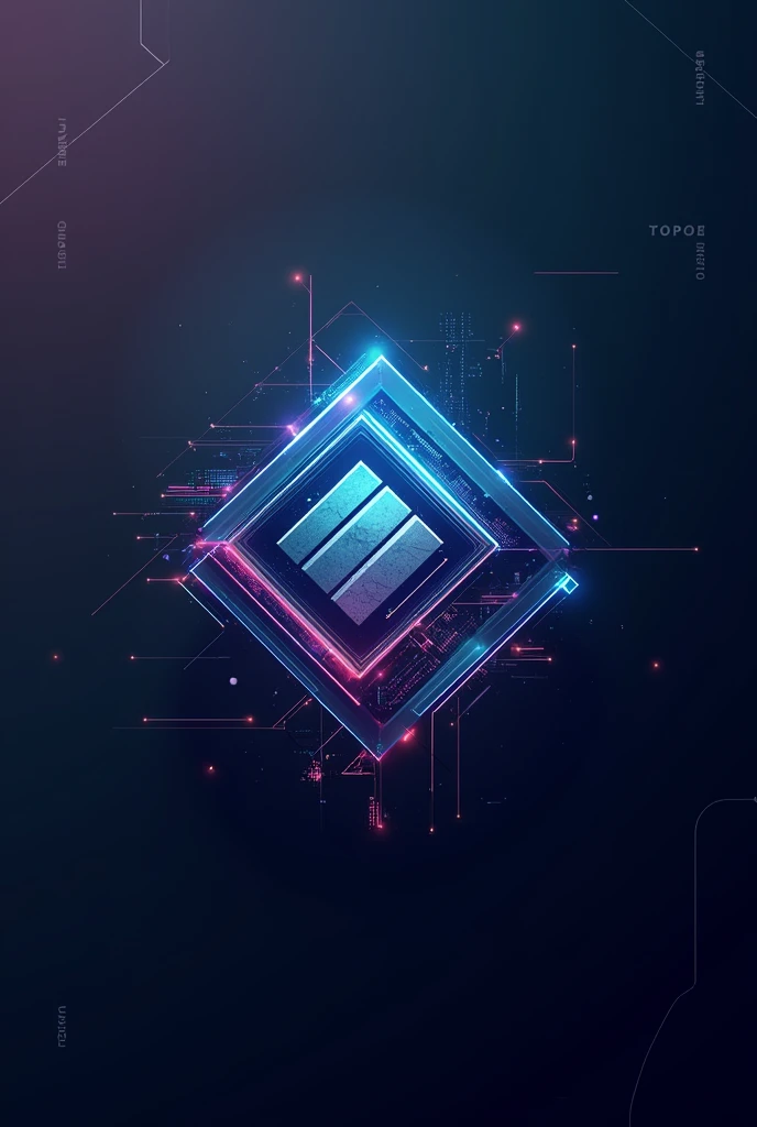 emiep logo with technological background