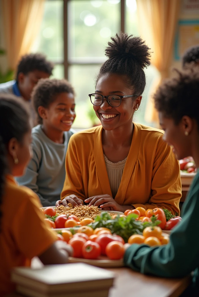 Foundation to help poor people with food and education several people