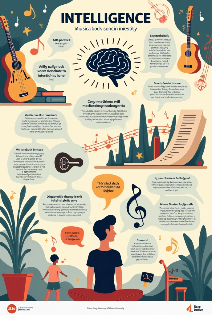 An infographic about music and intelligence