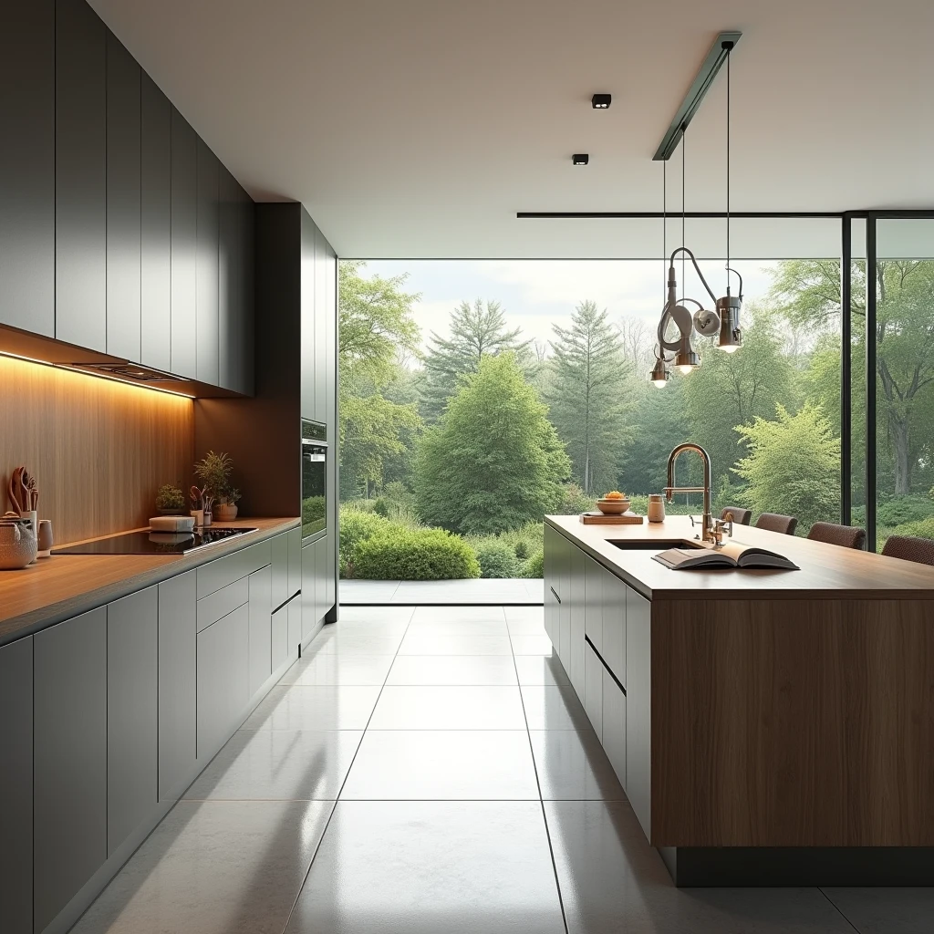 Kitchen contemporany  , ultra-realista , 8k