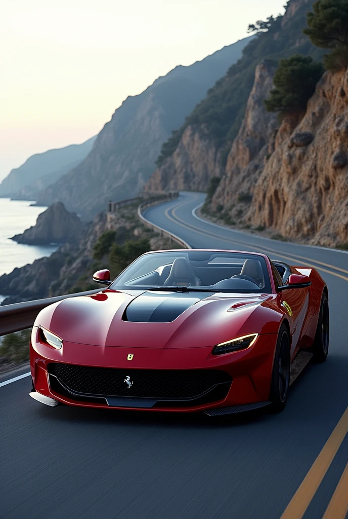 I want you to create a fast, luxury convertible super sports car, esportivo