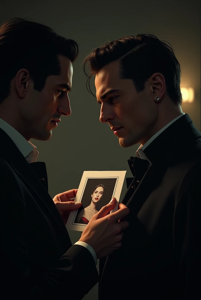 Dante shows Viktor the photo of Elise. Viktor tenses up a little, but then pretends indifference.
