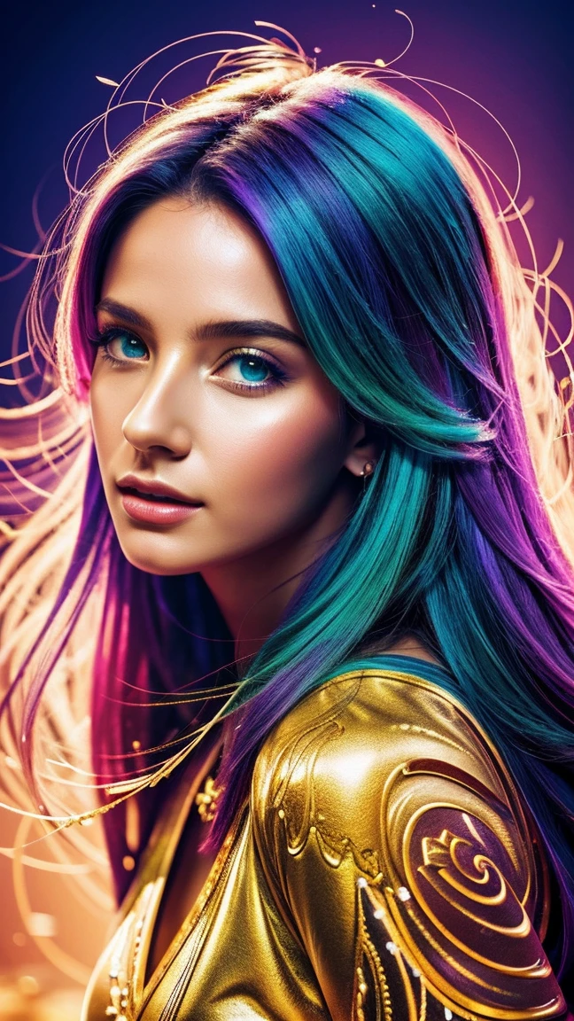 beautiful and colorful: Giru, 2, messy hair, oil painting, Perfect face beautiful with smooth skin perfect face, Green colors, blue, Additions of light purple and violet, Added in light red, intricate details, splash screen, 8k resolution, raw work, beautiful face, artstation digital painting Very smooth ink flow: 8k resolution photorealistic masterpiece: Intricately detailed fluid gouache painting: by Jean Baptiste Mongué: calligraphy: acrylic: watercolor art, Professional photography, natural lighting, Maximalist photo illustration with volumetric lighting.: for Martin Bobzert:, complex, elegant, expansive, genial, wavy fur, Vibrating, Better quality details, realist, High Definition, high quality texture, epic lighting, Cinematographic film frame, 8k, Soft lighting, anime style, Masterful Card Advantage, Random colored art, oil painting, colors blue yellow, light violet and violet color additions, Added in light red, intricate details, splash screen, 8k resolution, raw work, artstation digital painting Very smooth ink flow: 8k resolution photorealistic masterpiece: Intricately detailed fluid gouache painting: by Jean Baptiste Mongué: calligraphy: acrylic: watercolor art, Professional photography, natural lighting, Maximalist photo illustration with volumetric lighting.: for Martin Bobzert:, complex, elegant, expansive, genial, Vibrating