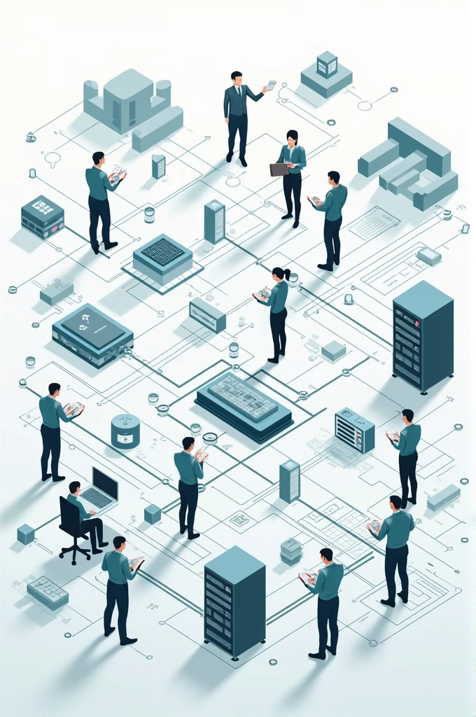 create a drawing about systems analysis and development