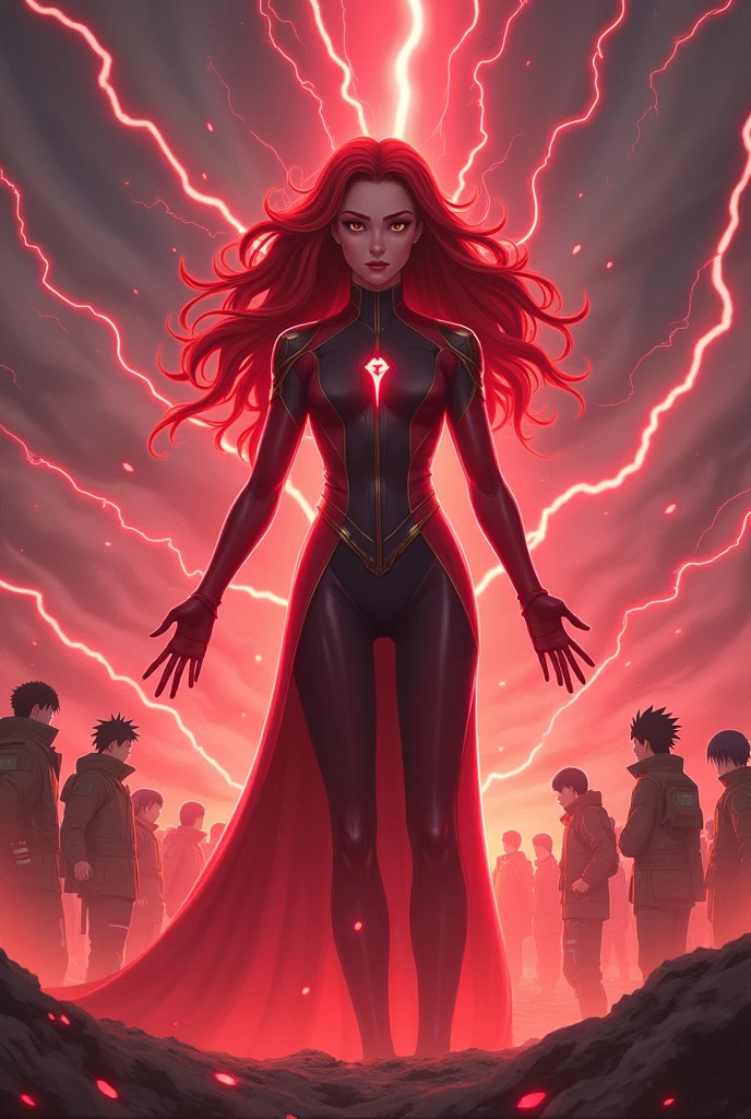 Wanda Maximoff Scarlet Chaos Magic vs Naruto and Sasuke and Sakura and Kakashi Sensei Wanda transforms into the Scarlet Witch with the suit