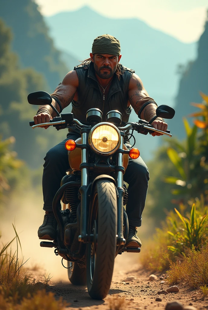 BANDIT ON AN MT-15 MOTORCYCLE, brazil, 20% realisitic