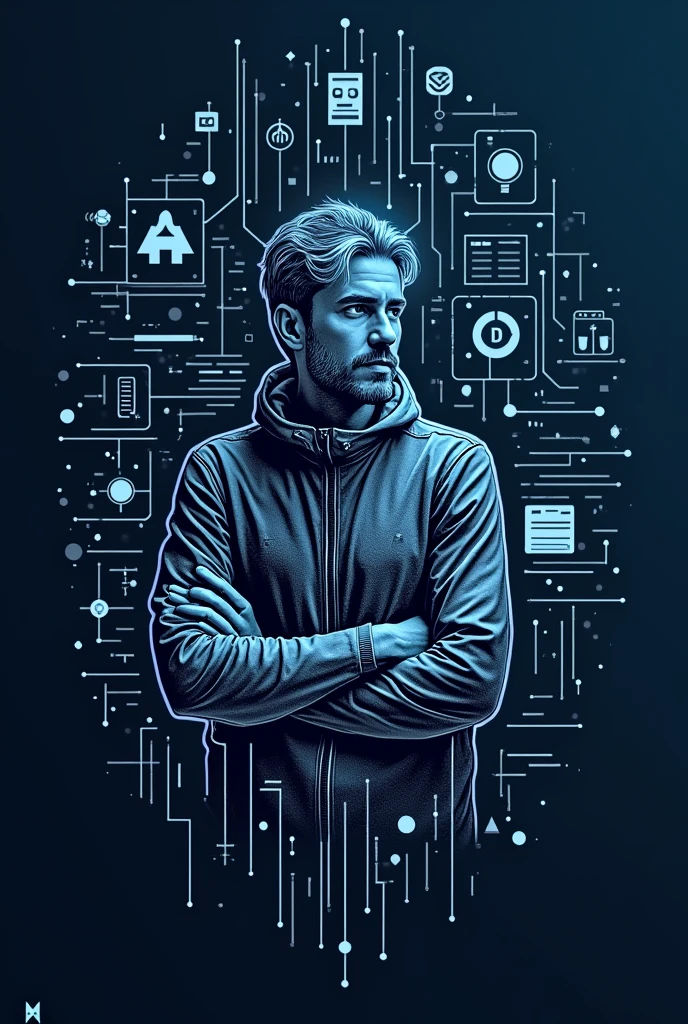 create a design to put on the uniform about systems analysis and development