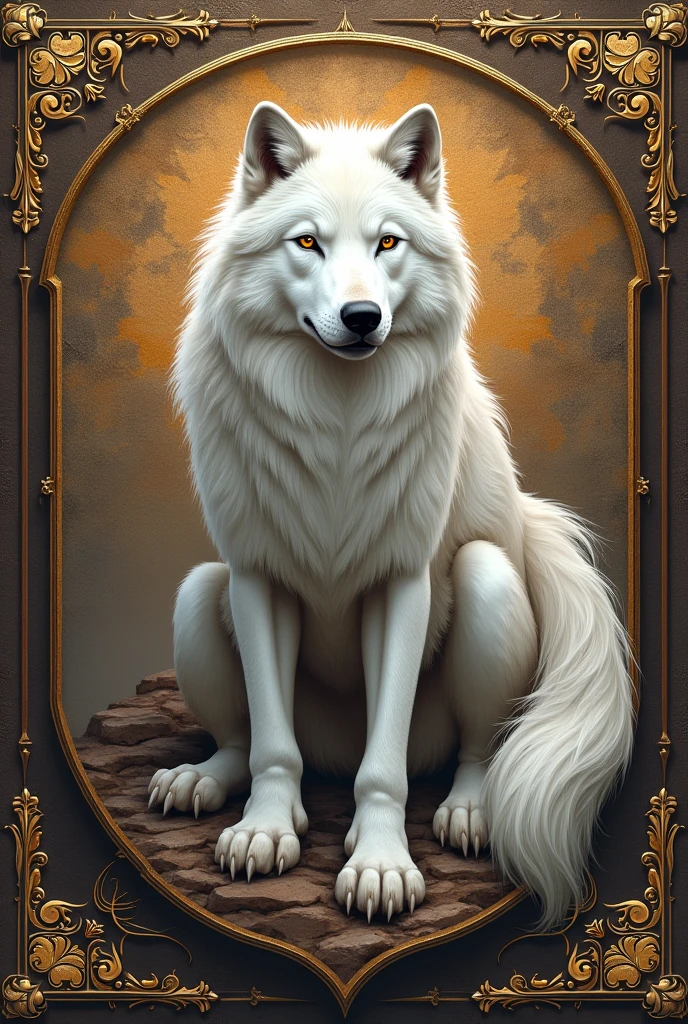 White wolf coat of arms