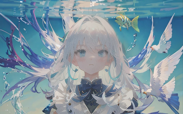 Sparkling,In the water,fish,pastel colour