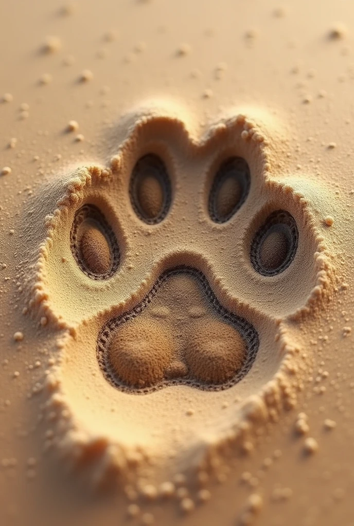 A cat footprint 