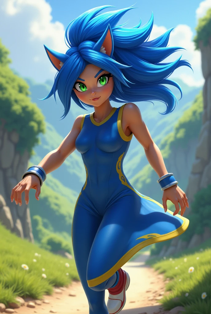 Sonic character woman dress
