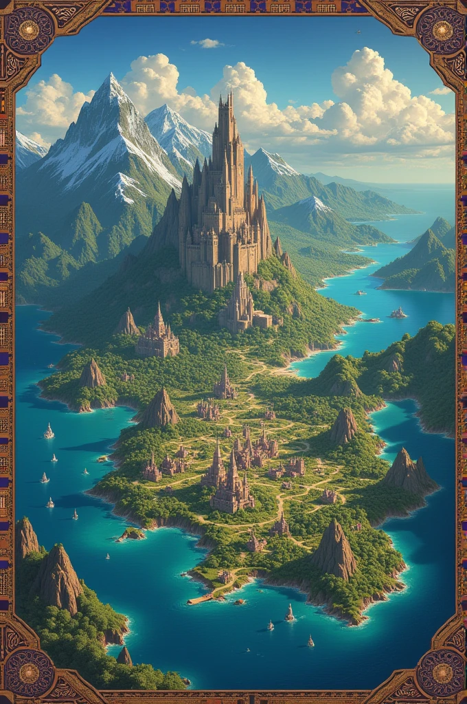 Imagine the map of a kingdom that is in another parallel dimension of a kingdom called Mercury