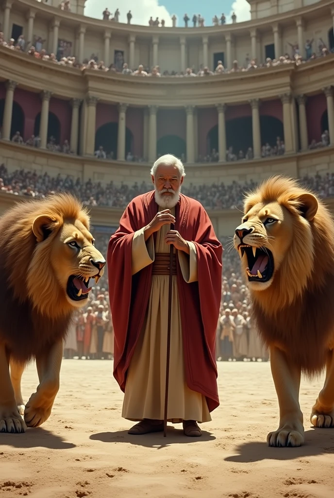 St. Ignatius of Antioch decorated by lions