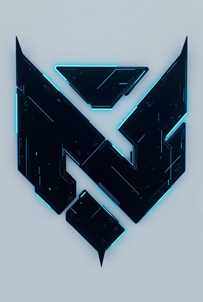 Make a black and blue NEO logo for a team using the 3 letters NEO with one letter completing the other