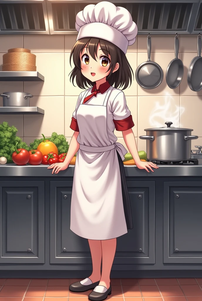 Anime girl chef