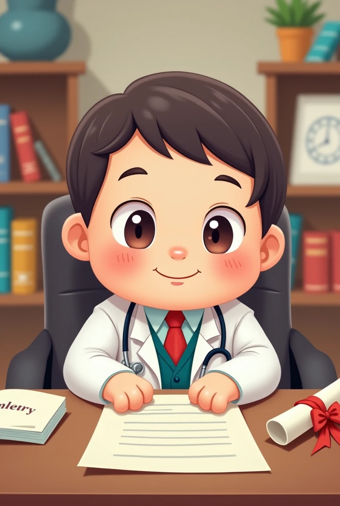 a chibi-style psychologist