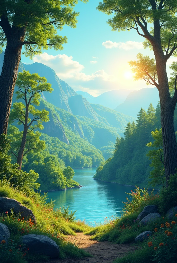 Create an environmental themed poster