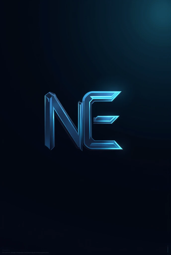 Make a black and blue NEO logo for a team using the 3 letters NEO with one letter completing the other without being realistic