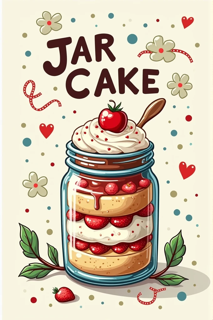Make a jar cake banner