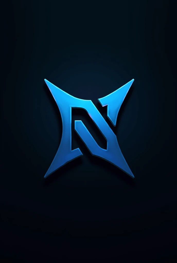 Make a black and blue NEO logo for a team using the 3 letters NEO with one letter completing the other without being realistic with the blue and black O