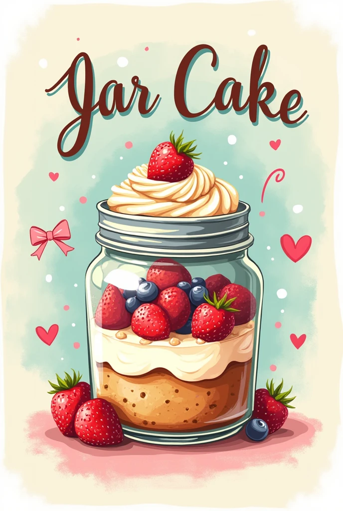 Make a jar cake banner