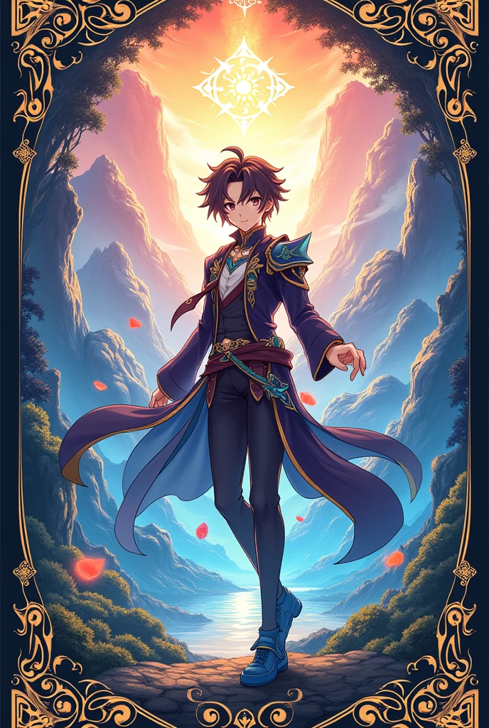 Lottery ticket inspired by genshin impact,