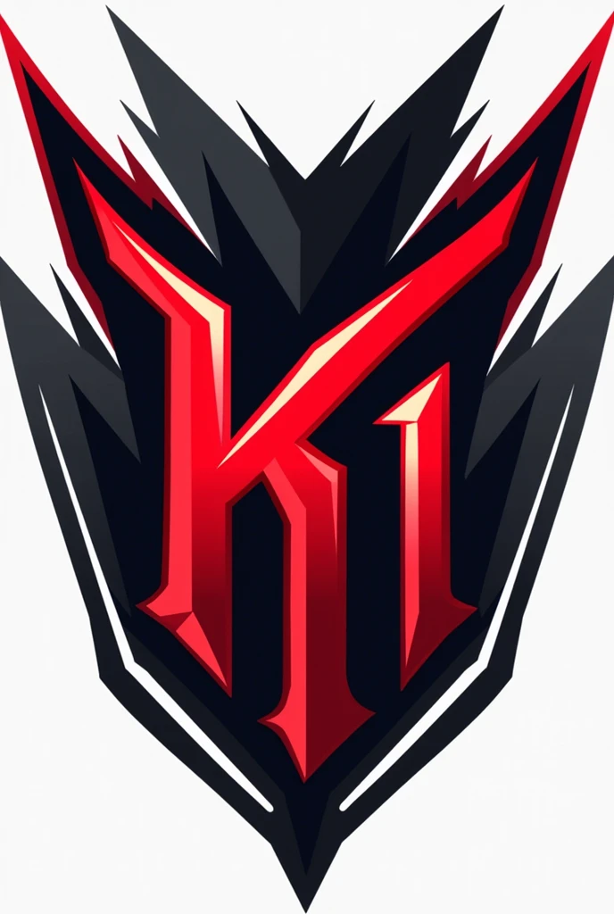 create a logo, red and black colors, of American football clinic named "K1 WR's Clinic"