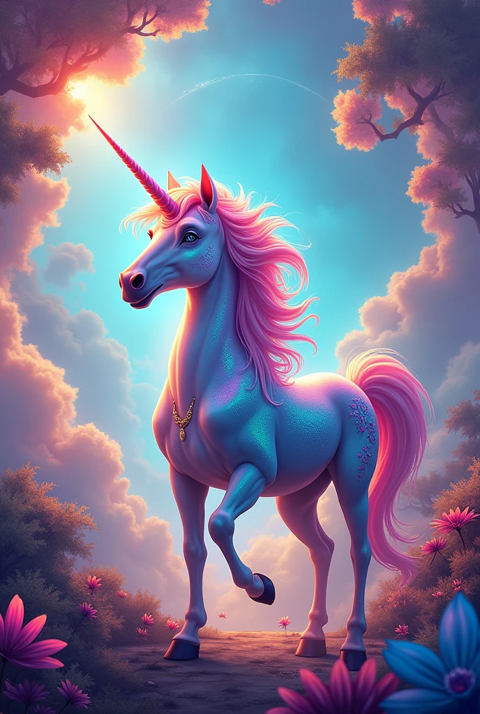 Very colorful unicorn mss colorful