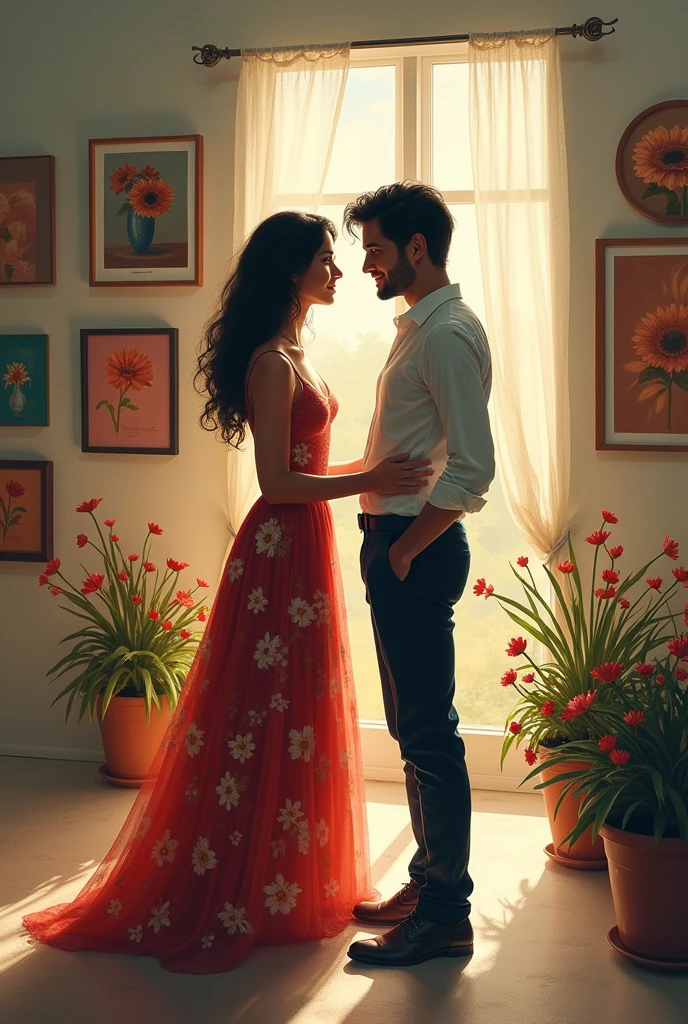 Clara was an artist, painted pictures that reflected his sensitive and dreamy soul. Pedro who had never been interested in art, but he was enchanted by the way Clara saw the world. He began to frequent the gallery where she exhibited her works., just to have an excuse to see her