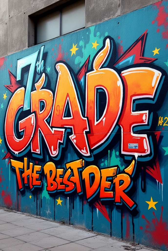 Create a graffiti that says the phrase " the best, hip-hop"
