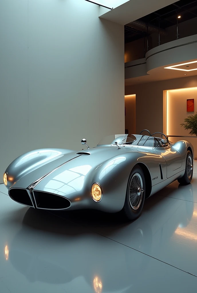 A design of a never-existing car that mixes the old with the modern for a brand to create