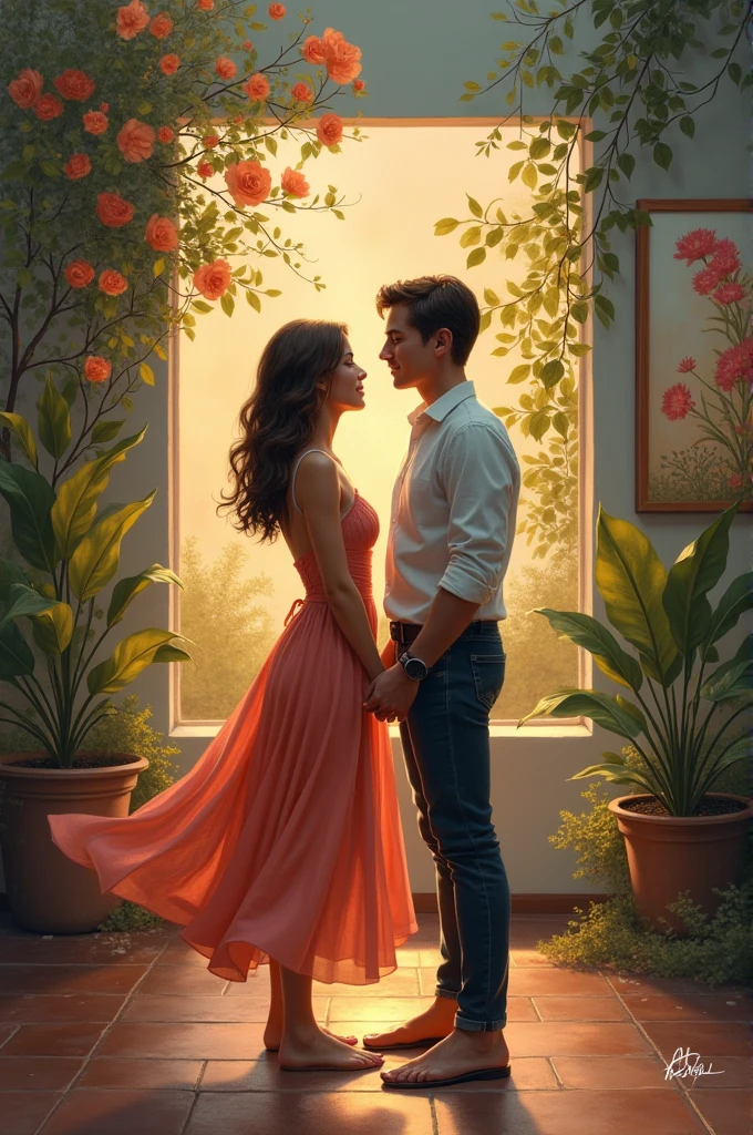 Clara was an artist, painted pictures that reflected his sensitive and dreamy soul. Pedro who had never been interested in art, but he was enchanted by the way Clara saw the world. He began to frequent the gallery where she exhibited her works., just to have an excuse to see her 