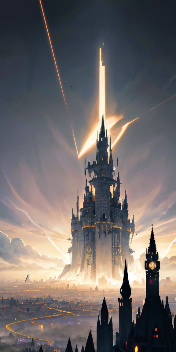 (1.2, top quality), Tarot Card: 1.3,.
The Tower Tarot Card
A thunderbolt echoes through the pitch-black sky! The tall tower rattles and collapses.
Tall towers rattle and crumble, crowns that symbolize power and status fall, and people are thrown upside down. The design is reminiscent of the “Tower of Babel” in the Old Testament.