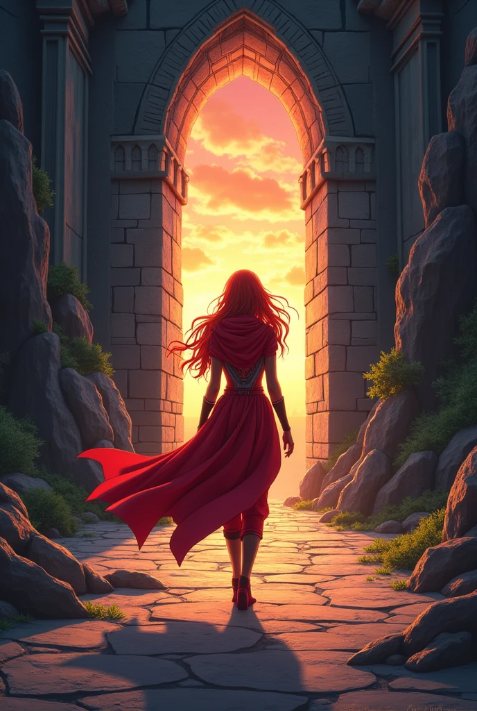 Elizabeth olsen Wanda maximoff enters the darkhold castle Wanda opens a multiversal creita and opens a portal to the Naruto Shippuden universe that universe is anime Wanda maximoff enters and looks at Sasuke Uchiha